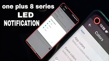 Oneplus 8 series notification led usable settings