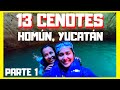 HOMÚN 13 CENOTES EN 2 DÍAS😱Ruta de Cenotes Yucatán | GUÍA COMPLETA |  Moyita Explorando