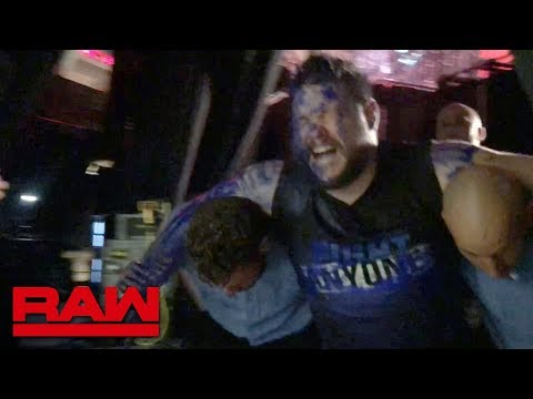 Kevin Owens recovers after taking a ride inside a portable toilet: Raw  Exclusive, July 2, 2018