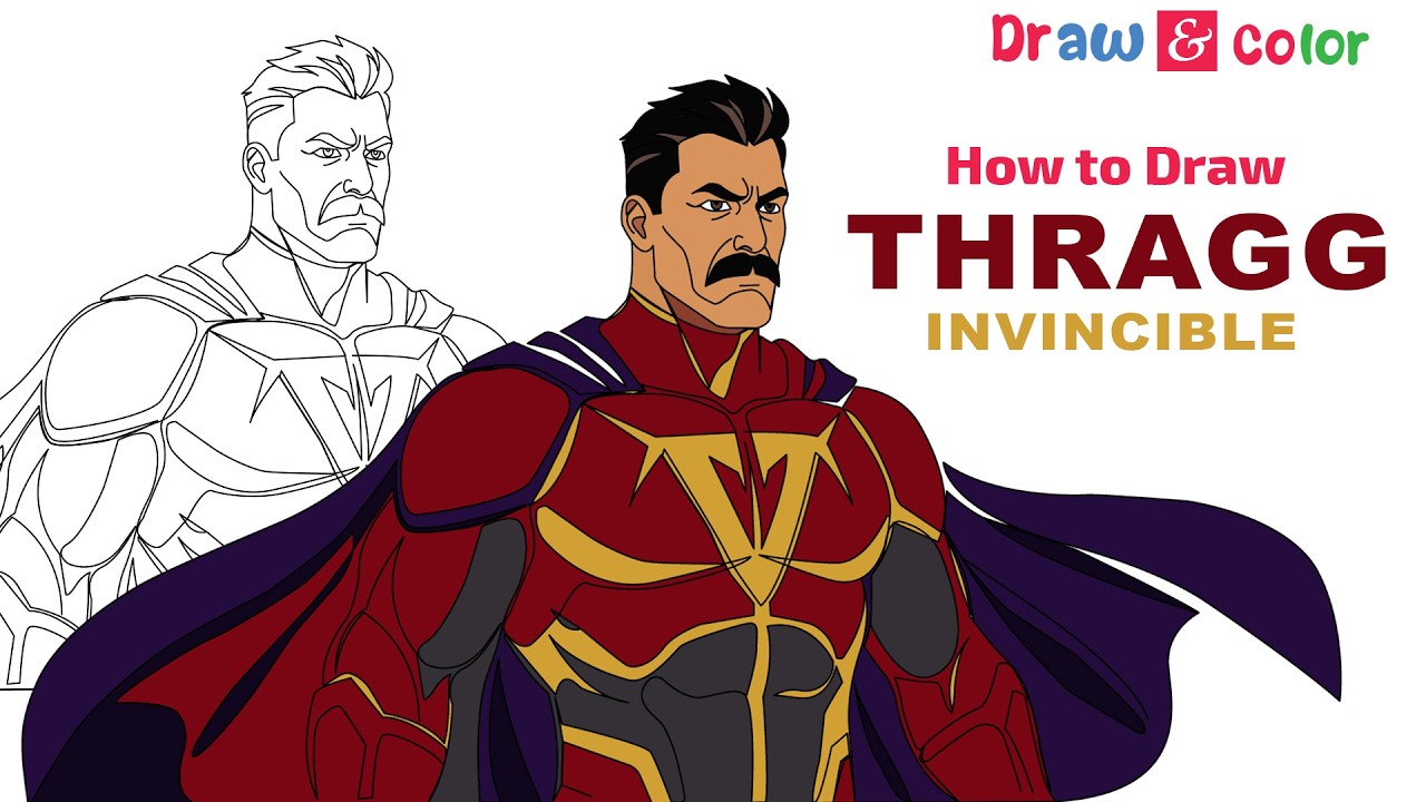 Thrag Scetch How To Draw Thragg (Invincible) Step by Step | Easy Tutorial - YouTube
