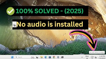 How To Fix No Audio Device is Installed in Windows 11 (5 Ways 2025✅ )