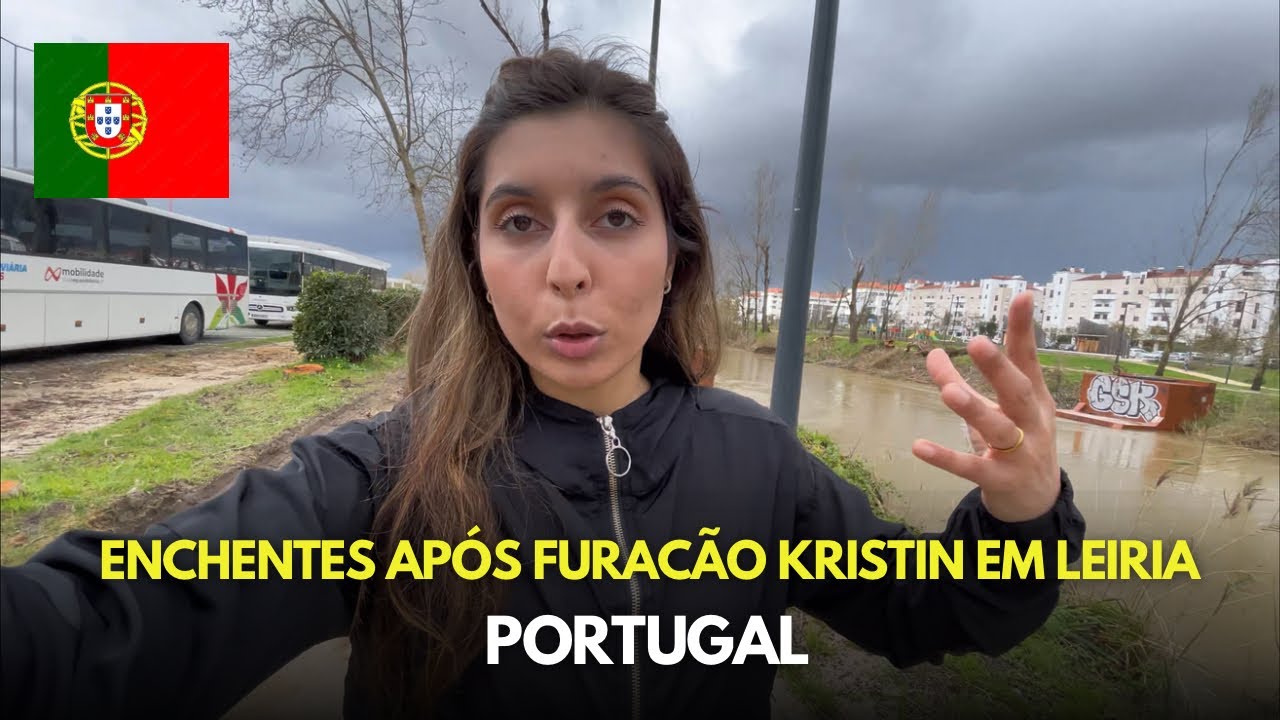 ENCHENTES após o FURACÃO KRISTIN em PORTUGAL 🇵🇹🚨