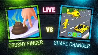 Crush finger Vs shape changer game play through android iOS part#1 screenshot 4