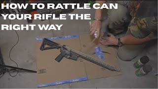 how to rattle can your rifle the right way