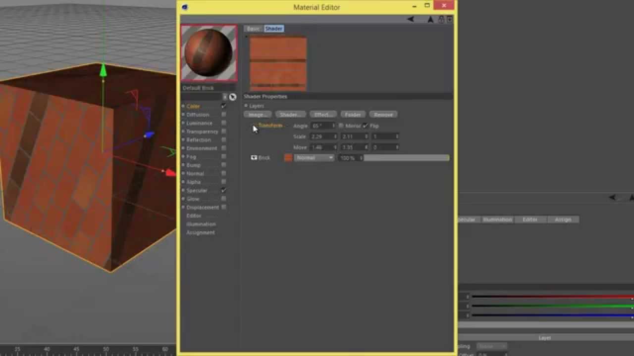 C4D - How To Rotate Texture