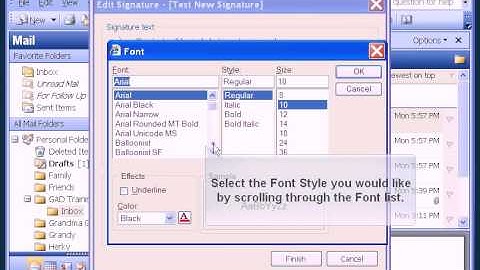 Outlook Tutorial - Email Signature