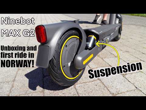 Ninebot MAX G2 E-scooter. Unboxing and first ride in Norway!