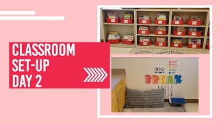 1st Grade Classroom Set-up ~ Day 2