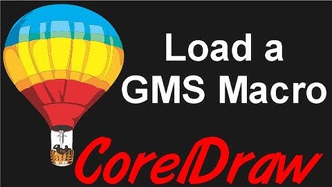 Corel Draw Tips & Tricks Tagcuts how to load and put it into your GMS folder
