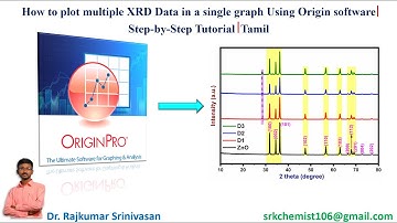 How to Plot Multiple XRD Data in a Single Graph Using #Origin | #Step-by-Step Tutorial# |  #Tamil#