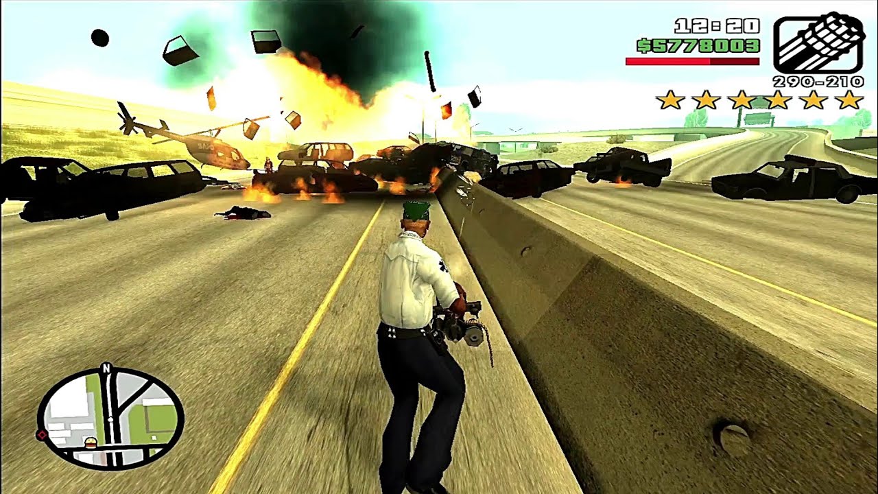 I Destroyed Everything 6 Six Star Police Army Escape GTA San Andreas