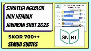 Strategi Terbaru Nembak Jawaban SNBT 2023 | Nilai 700++ Semua Subtes