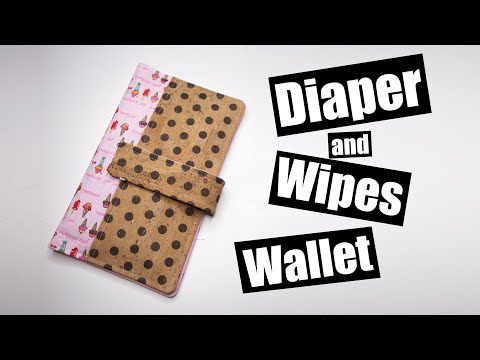 Diaper and Wipes Wallet/Clutch or Tablet wallet