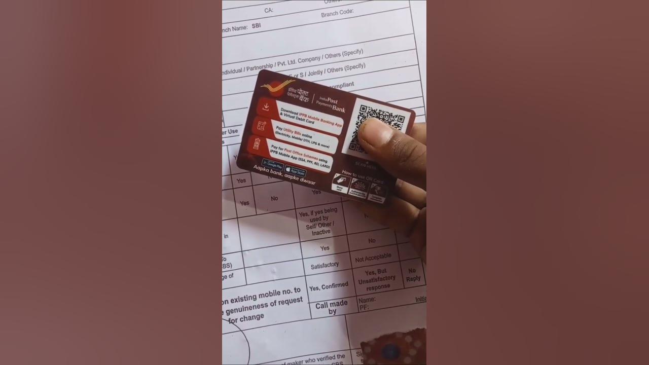 India post payment bank qr code passbook ippb passbook digital ippb