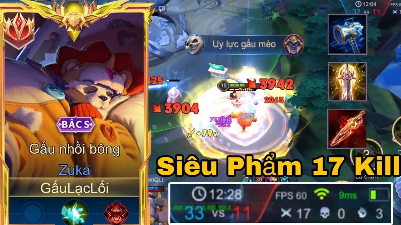 Siêu Phẩm 12 Phút 17 Kill Cùng Zuka Đi Rừng Lên Chuỳ Băng Sẽ NTN - TOP Zuka