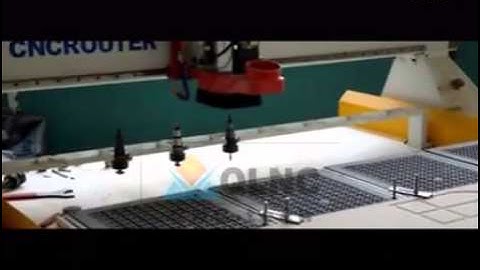 ATC  wood cnc router with linear tool changer