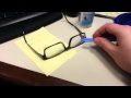 Remove anti reflective coating from glasses!