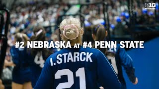 CINEMATIC RECAP: No. 2 Nebraska at No. 4 Penn State | Big Ten Volleyball