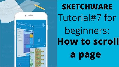 Sketchware tutorials#7: how to scroll a page in Sketchware