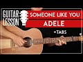Someone like you guitar tutorial adele guitar lesson  easy chords  intro picking