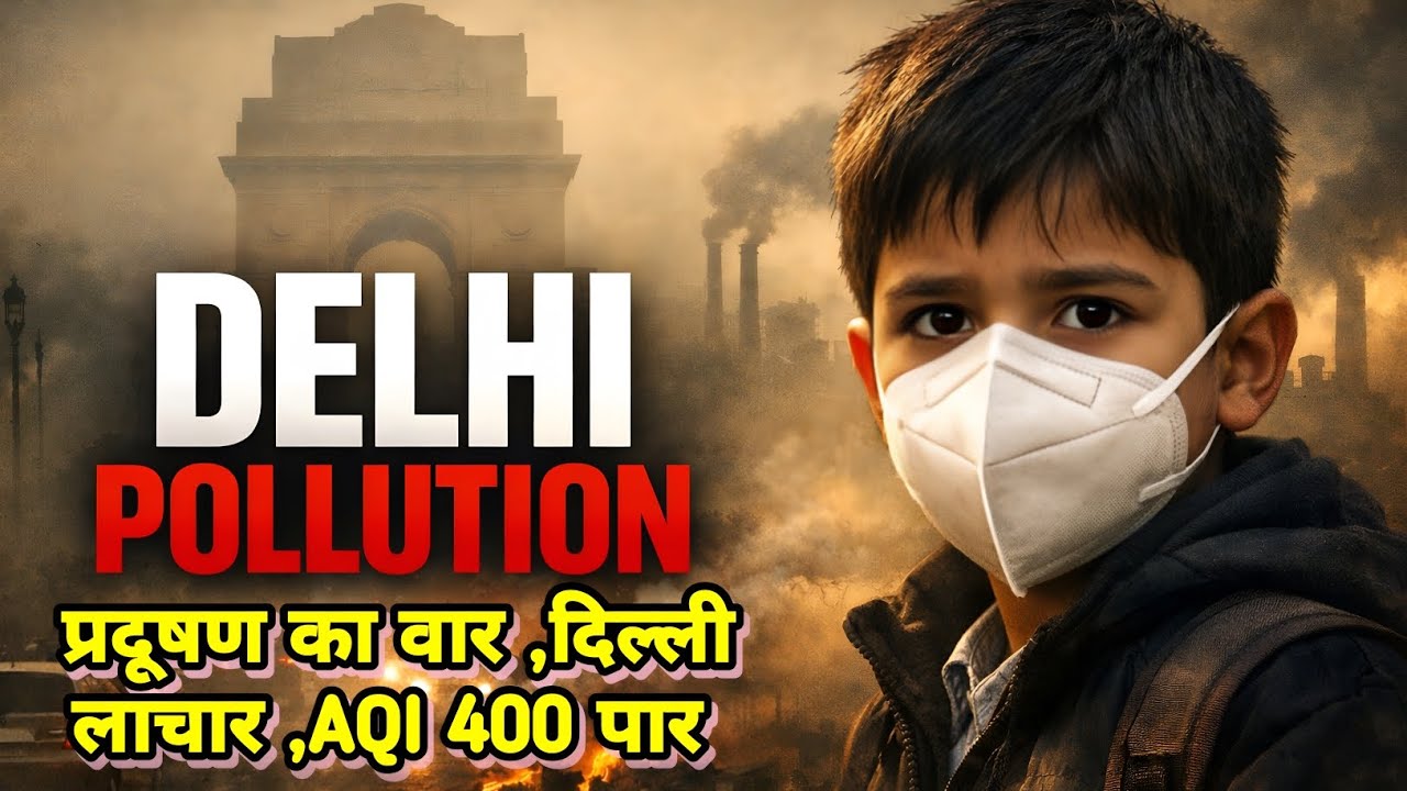 AQI 400+ : क्या दिल्ली में रहना अब सुरक्षित नहीं | Delhi Pollution | बच्चों की साँसों से खिलवाड़