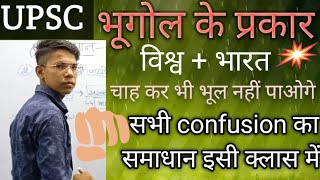 भूगोल के प्रकार for UPSC IAS, IAS concept in Hindi channel, parts of Geography, भूगोल