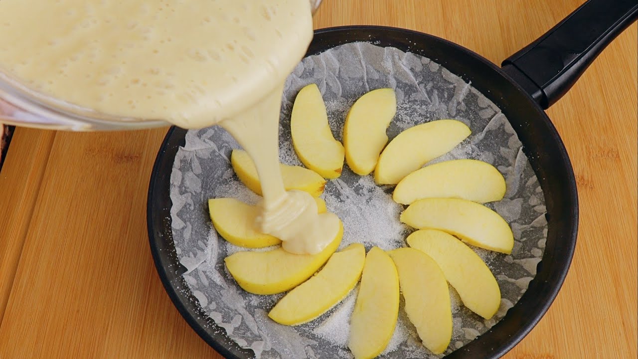 Если у вас есть 1 яблоко, сделайте этот торт! всего 1 яйцо, вы сделаете это за 5 минут! без духовки