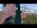 Распашные металлические ворота, калитка и забор из сварной 3D сетки Gitter