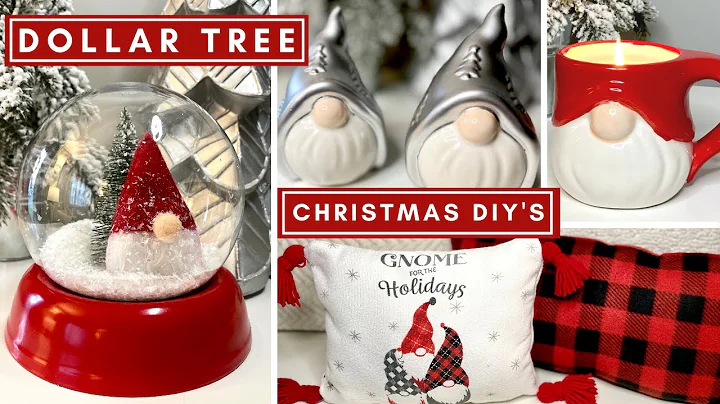 DOLLAR TREE CHRISTMAS DIY's 🎄| Christmas Gnome Decor | Christmas Crafts | Life of Style Blog