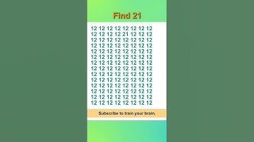 Can Find number 21?