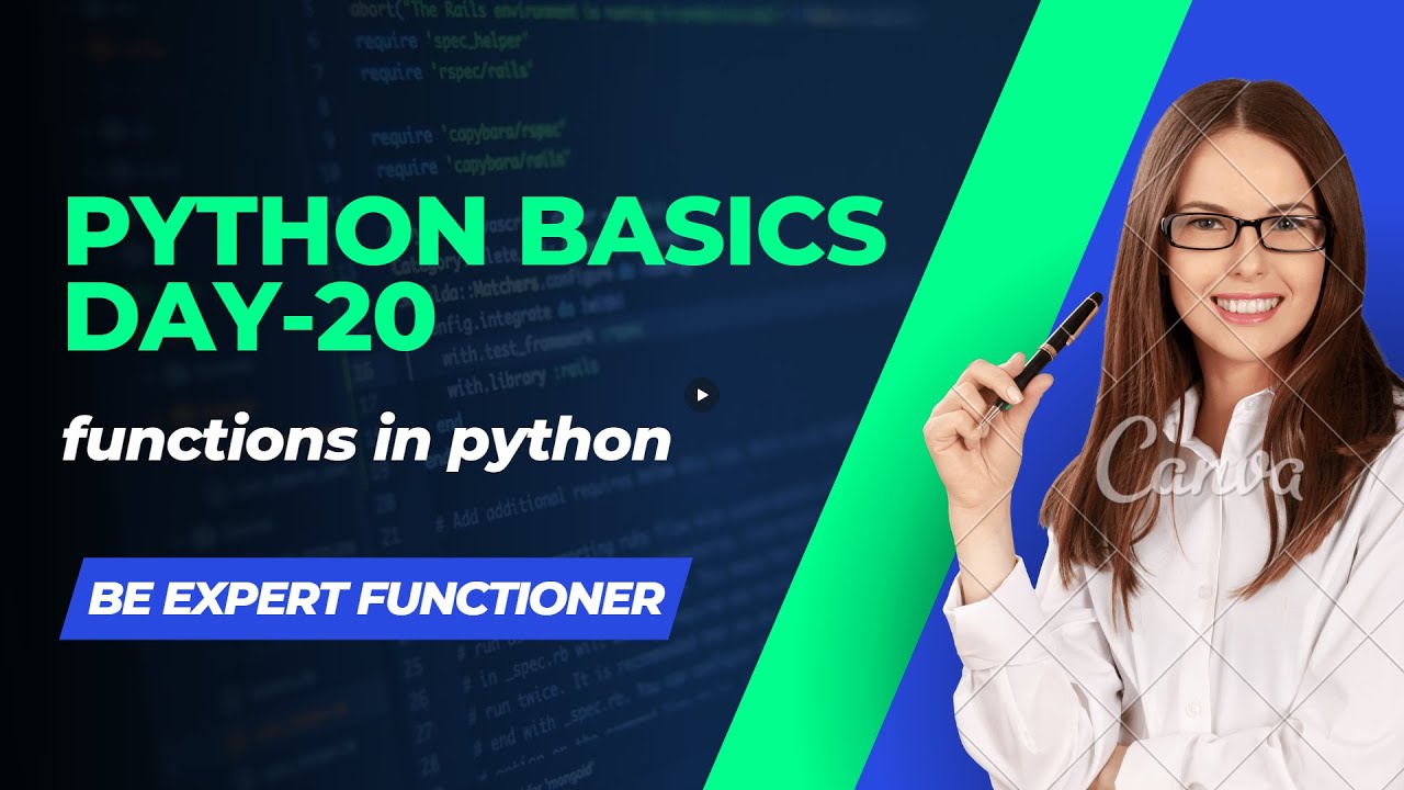 Python basics day-20 (functions in python) - YouTube