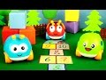 Видео для детей: Жуки-Машинки. Игра в классики