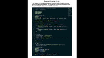 Fraud Detection is a business problem that can be solved with data science. In 2 minutes
