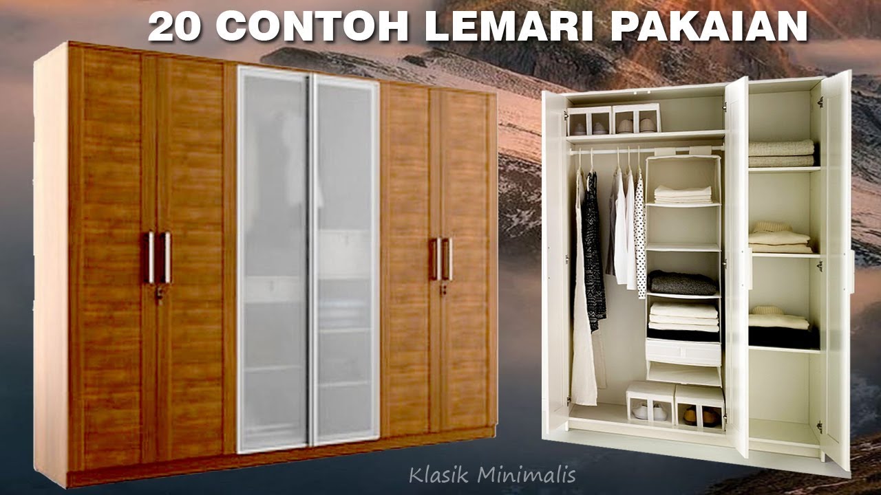 20 Contoh Lemari Pakaian  Minimalis dan Klasik Wardrobe 