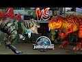 Конкавенатор против Тираннозавра Jurassic World: Игра