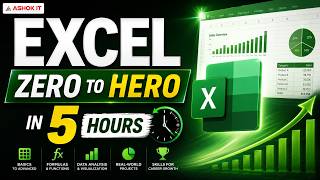 Celebrity Excel Zero to Hero in 5 Hours | MS Excel Crash Course 2026 | Ashok IT Profile