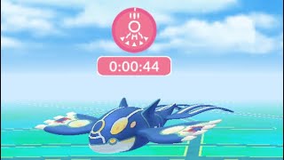 Catching Kyogre on Raid Day!