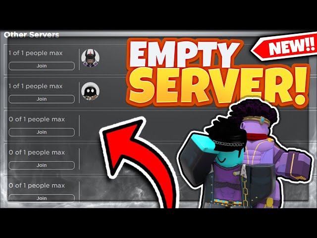How To Get An EMPTY SERVER ON ANY Game! (Roblox 2020) 