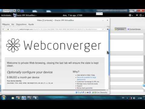 Webconverger set home page