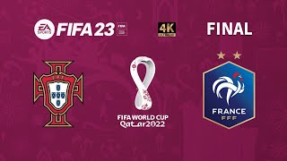 Portugal vs França | Jogando FIFA 23 Copa do Mundo com PORTUGAL | FINAL