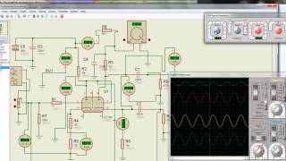 Proteus ecc88 tube circuit simulation