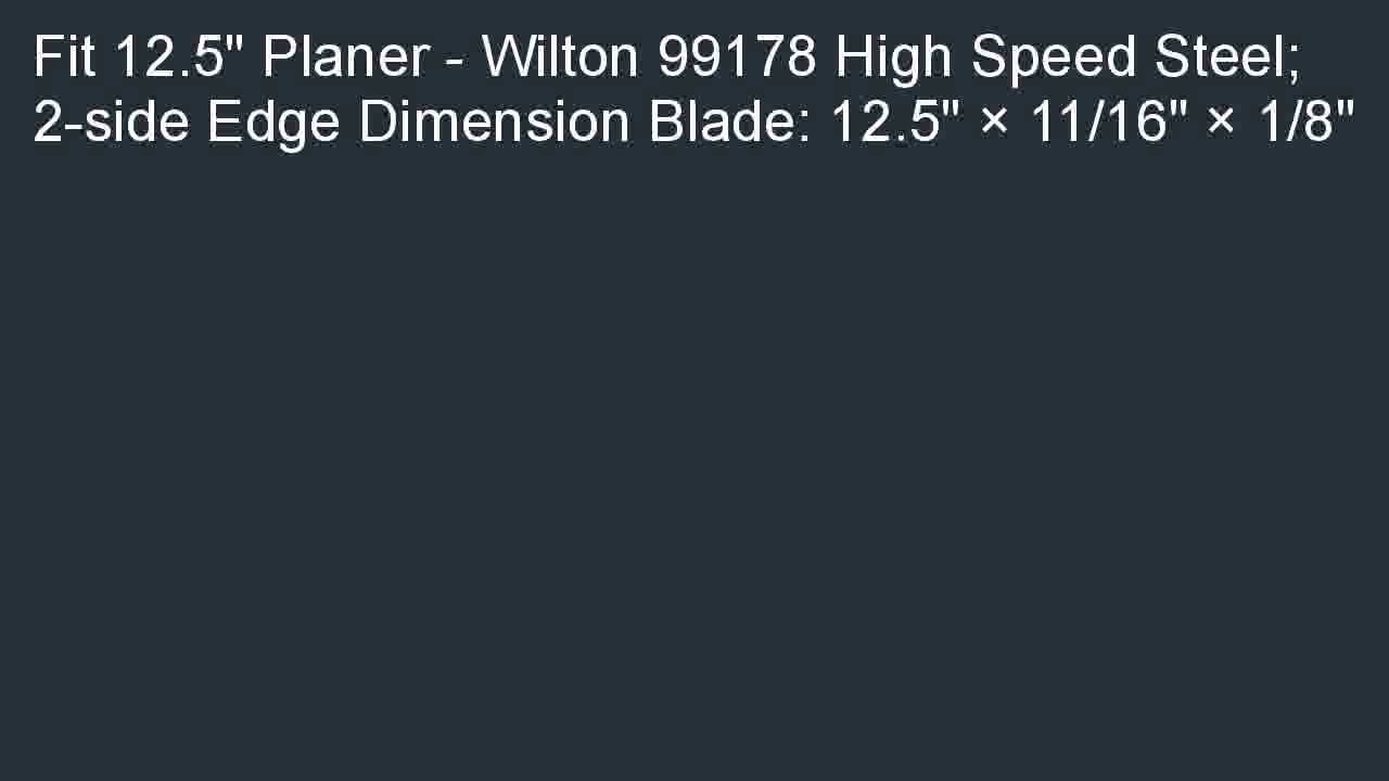 POWERTEC HSS Planer Blades for Wilton 12.5 planer 99178 Set of 2 - YouTube