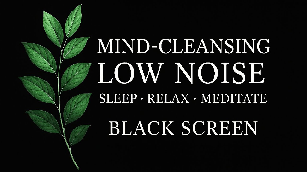 🌿 Низкий уровень шума для ясности ума | Сон, расслабление, медитация | Черный экран ⬛
