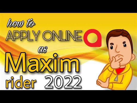 APPLY ONLINE AS MAXIM DELIVERY RIDER 2022