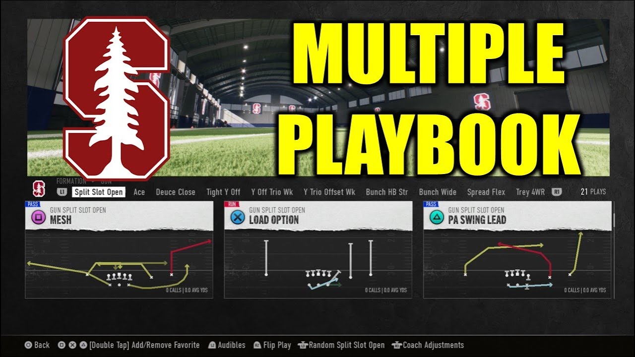Stanford Multiple Playbook Guide | College Football 25