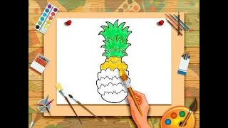 New fruit coloring game, for kids. screenshot 3