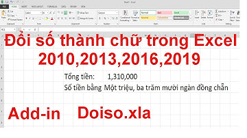 Hướng dẫn đổi số thành chữ trong excel