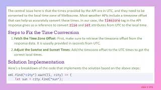 Fixing UTC Sunrise and Sunset Times to Local Time in JavaScript or jQuery