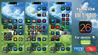 TEMA IOS DARK 26 PREMIUM🔥, FOR INFINIX/TECNO/ITEL, TERBARU 2025 !!! screenshot 3