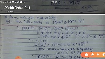 12maths vectors proof triangle inequality ncert example 20